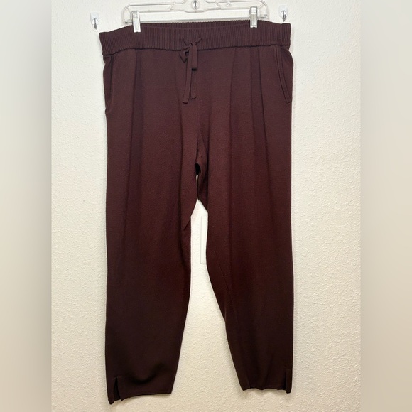Soma Wknd Pants - Soma Women's Knit Lounge Pants in Deep Burgundy - Sz XL